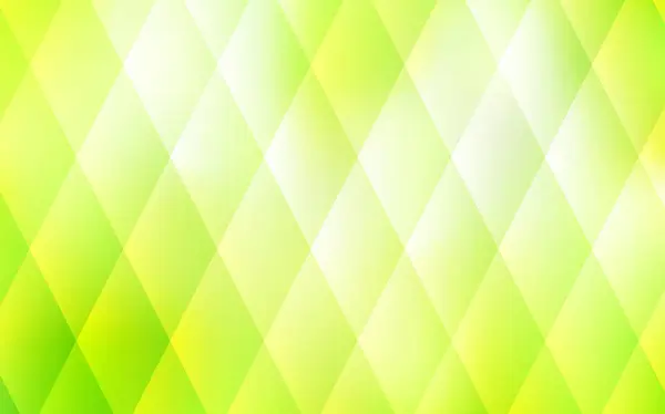 Světle zelená, žlutá vektorová šablona s krystaly, obdélníky. — Stockový vektor