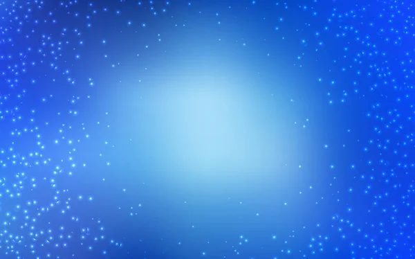 Light BLUE vector background with astronomical stars. — Stock Vector