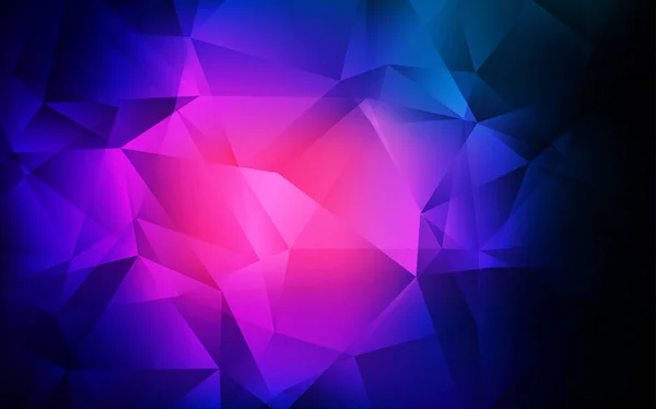 Темно-розовый, синий векторный многоугольник . — стоковый вектор