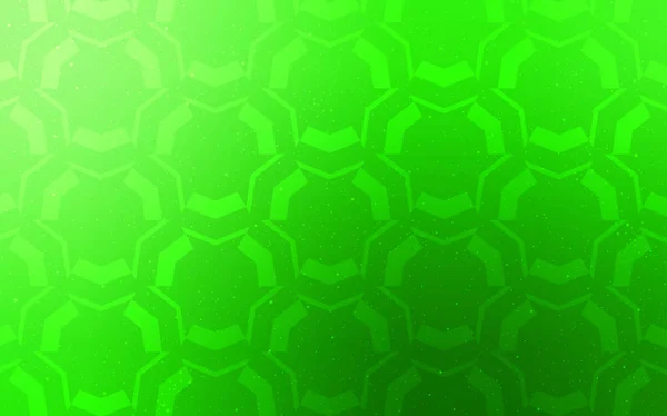 Светло-зеленый векторный отскок с изогнутыми линиями. — стоковый вектор