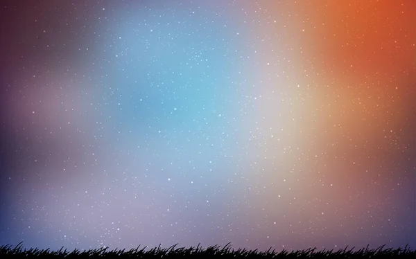 Bleu clair, texture vectorielle rouge avec étoiles laiteuses . — Image vectorielle