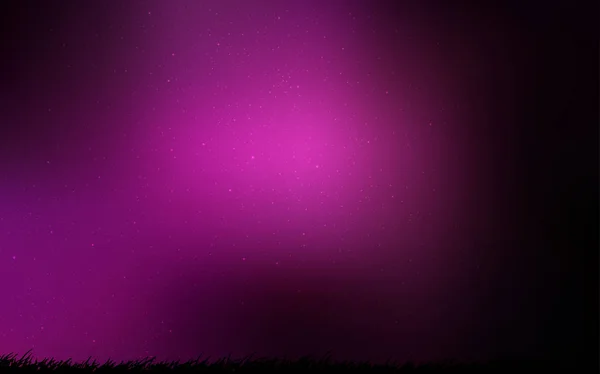 Шаблон вектора Dark Pink с космическими звёздами . — стоковый вектор