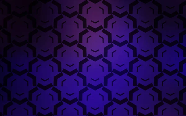 Violet foncé, mise en page vectorielle rose avec des lignes irisées. — Image vectorielle