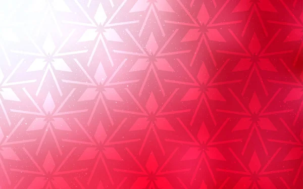 Modèle vectoriel rouge clair avec cristaux, triangles. — Image vectorielle