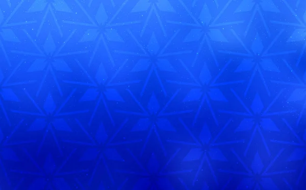 Modèle vectoriel bleu clair avec cristaux, triangles. — Image vectorielle