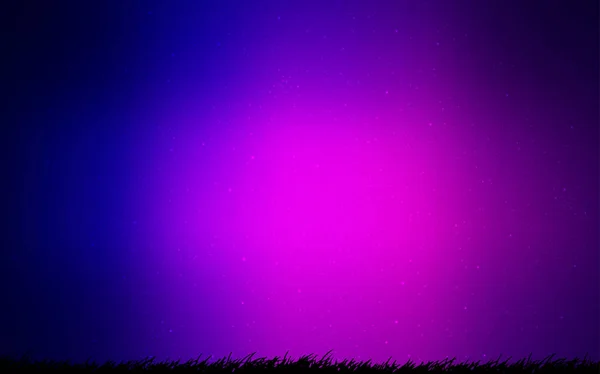 Licht roze, blauw vector sjabloon met ruimte-sterren. — Stockvector