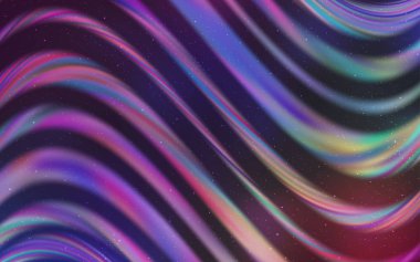 Kozmik yıldız düzeniyle ışık çok renkli vektör.