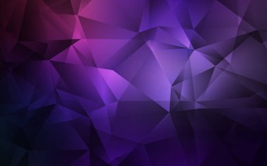 Koyu Mor vektör çokgen arkaplan.