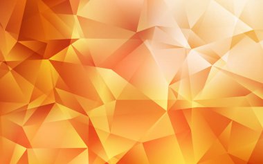 Açık Kırmızı ve Sarı vektör soyut mozaik arkaplan.