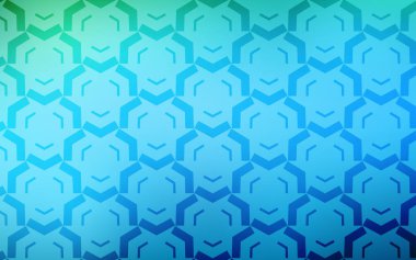 Açık Mavi, eğri çizgileri olan yeşil vektör arkaplanı.