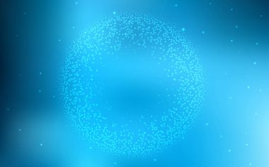 Gökada yıldız ışık mavi vektör arka plan.