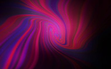 Gökada yıldız koyu pembe vektör arka plan.