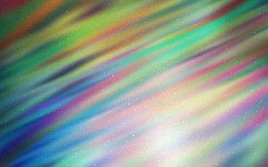 Açık mavi, Samanyolu yıldızlar ile yeşil vektör doku.