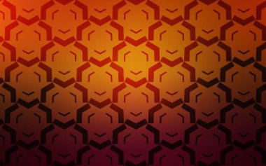 Bükülmüş çizgileri olan Koyu Turuncu vektör deseni.