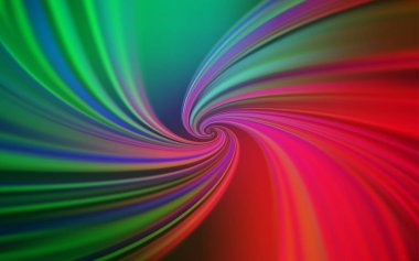 Açık Yeşil, kavisli çizgilerle kırmızı vektör düzeni.