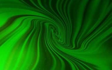 Gece gökyüzü desenle ışık yeşil vektör yıldız.