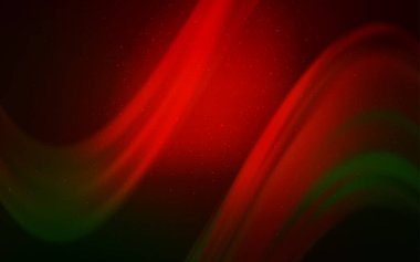 Koyu Yeşil, Samanyolu yıldızile kırmızı vektör doku.