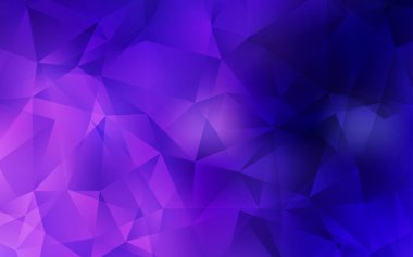 Koyu Pembe, Mavi vektör gradyan üçgenler şablonu.