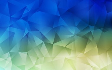 Açık Mavi, Yeşil vektör parlayan üçgen zemin.