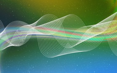 Açık Mavi, Yeşil vektör soyut düzeni.