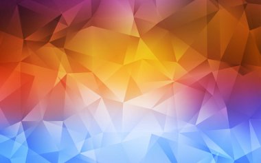 Açık Çok renkli vektör gradyan üçgenler deseni.