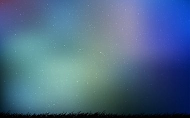 Mavi vektör doku ile Samanyolu yıldız ışık.