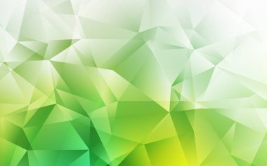 Açık Yeşil vektör üçgen arkaplan.