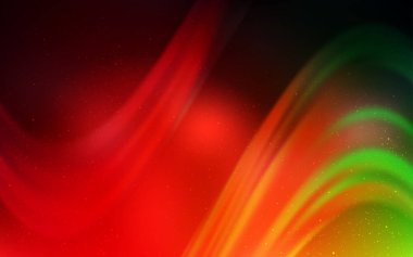 Uzay yıldızları ile koyu çok renkli vektör şablonu.