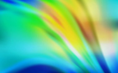 Açık Mavi ve Yeşil vektör soyut parlaklığı bulanıklaştırdı.