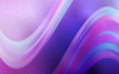 Açık mor, pembe vektör uzay yıldızları ile şablon.