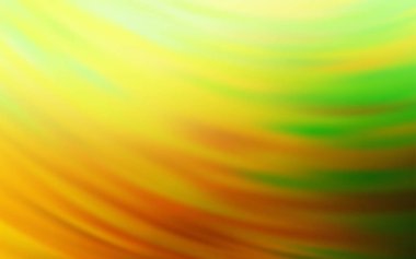 Açık Yeşil, bükülmüş çizgilerle sarı vektör dokusu.