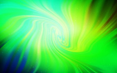 Açık mavi, Samanyolu yıldızlar ile yeşil vektör doku.