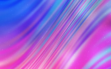 Işık mor, pembe vektör desen gece gökyüzü ile yıldız.