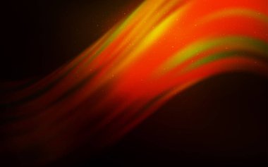 Gece gökyüzü desenle koyu turuncu vektör yıldız.