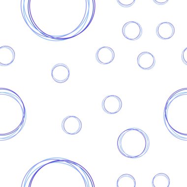 Açık mavi, kırmızı vektör disklerle sorunsuz doku.