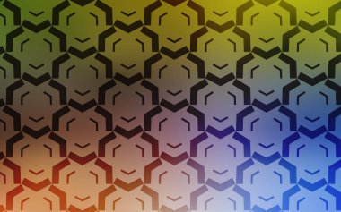 Açık Mavi, bükülmüş çizgilerle sarı vektör dokusu.