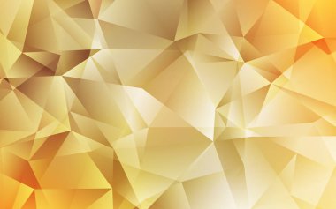 Açık Turuncu vektör çokgen deseni.