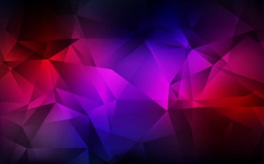 Koyu Mavi, Kırmızı vektör çokgen arkaplan.