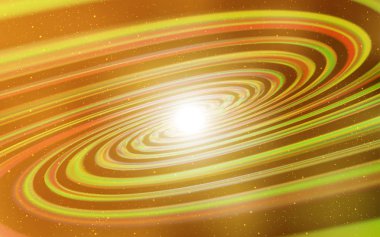 Galaksi yıldızları ile koyu sarı vektör arka plan.