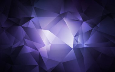 Koyu Mor vektör soyut çokgen şablon.