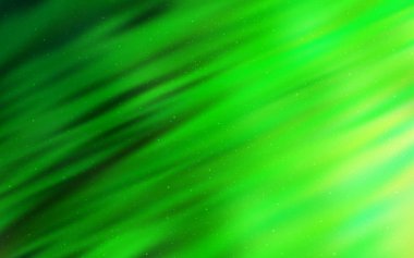 Gece gökyüzü desenle ışık yeşil vektör yıldız.