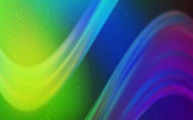 Kozmik yıldız düzeniyle ışık çok renkli vektör.