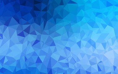 Açık BLUE vektör çokgen arkaplan.