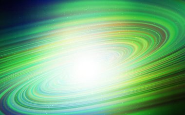 Işık yeşil vektör doku ile Samanyolu yıldız.