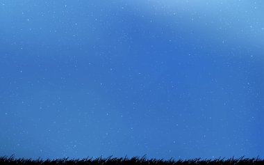 Kozmik Yıldızlar ile açık mavi vektör düzeni.