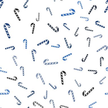 Tatlı xmas lolipoplarıyla hafif BLUE vektörsüz arkaplan.