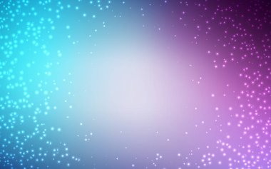 Hafif pembe, mavi vektör arka plan gökada yıldız ile.