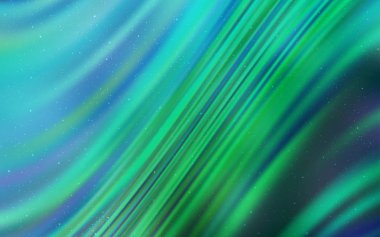 Astronomik yıldızlar ile açık yeşil vektör arka plan.