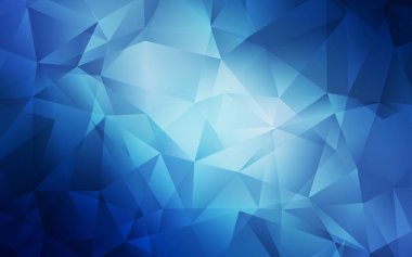 Açık BLUE vektör çokgen şablonu.