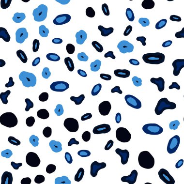 Daire şekilleri ile Koyu Mavi vektör sorunsuz düzeni.